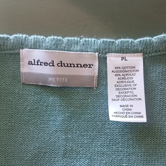 Embroidered Sea Green Short Sleeve Cotton Blend Sweater - Picture 9 of 13